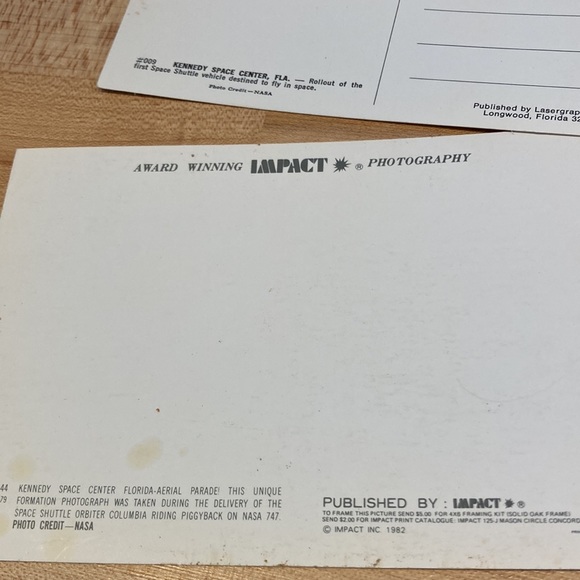 10 VINTAGE NASA POSTCARDS: KENNEDY SPACE CENTER FLORIDA. PLUS BONUS!! - Picture 12 of 12